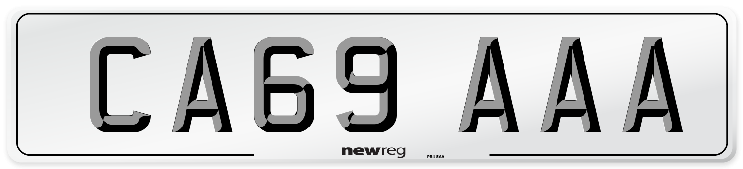 CA69 AAA Number Plate from New Reg